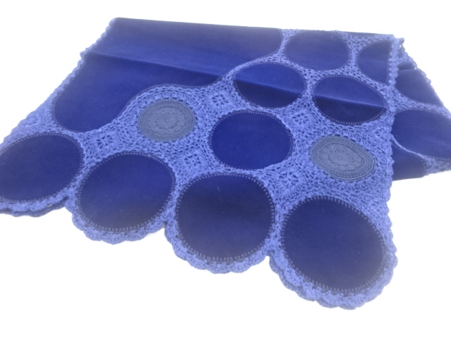 JAPANESE SHAWL / VELVET / LACE / FLOWER